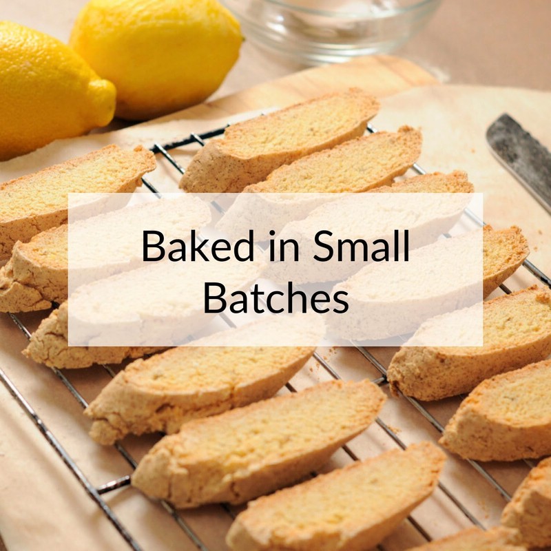 DeLallo Lemon Biscottini Cookies, Mini Size, (2 Pack), Authentic Italian