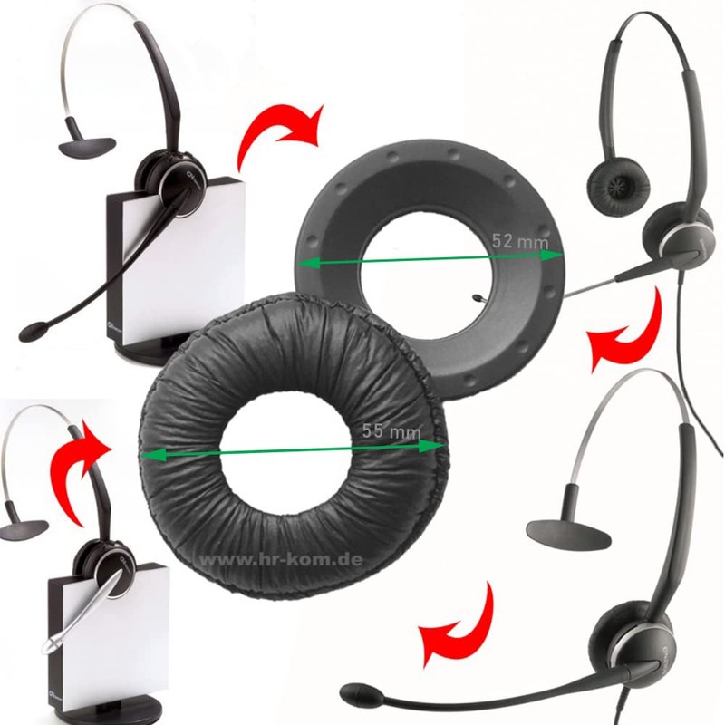 Sparepart: Jabra GN2100/9120 earplate & earpad, 0440-149