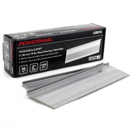 Powernail L20016 16 Gauge 2 Inch Length L-Cleat Nails for Hardwood Flooring (Box of 1000)