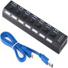 USB HUB,7 Port USB 3.0 HUB 5.0Gbps Data Transfer, with