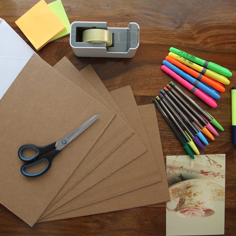 A4 Corrugated Cardboard Sheets for Packing, Mailing, Arts & Crafts.