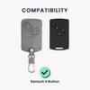 kwmobile Car Key Case Compatible with Renault 4-Button Car Key