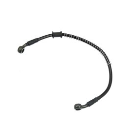 ACROPIX 40cm 15.75" 10mm 28 Degree Motorcycle Braided Brake Clutch Oil Hoses Line Pipe Clutch Throttle Gas Line Fuel Pipe Black for ATV for Dirt Bike Car Parts