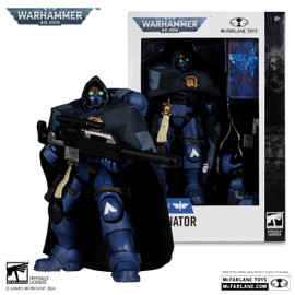 Bizak McFarlane Space Marine Eliminato by Warhammer 40000, Online Video Game, 18 cm, Movable Painting Sculpture, Accessories and Display Base (64380963)