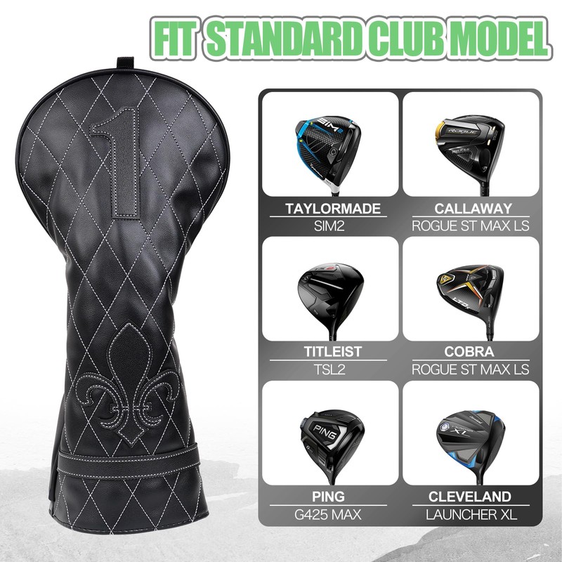 Golf Club Head covers for Driver 460CC DR #1 Elastic