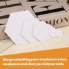 TLKKUE 600 Pieces Paper Piecing Hexagon Paper Piecing Template 6