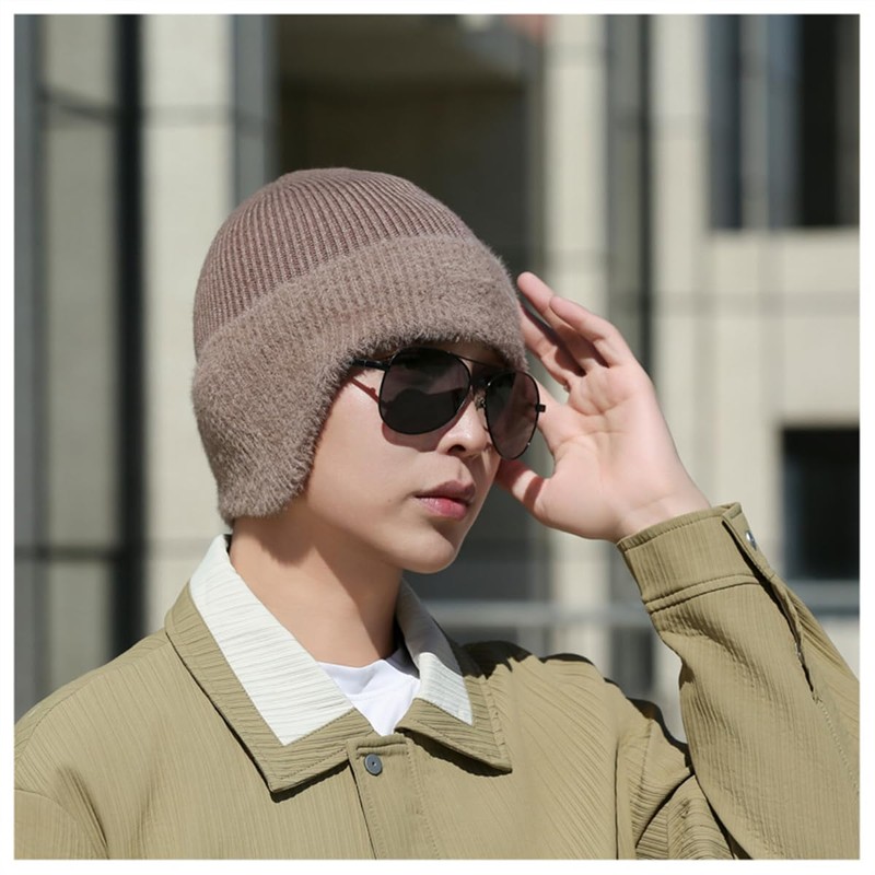 Winter Hat for Men with Ear Flaps, Outdoor Activity, Thick