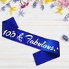 HUBEISIYU 100 & Fabulous Birthday Sash, 100th Birthday Gifts idea