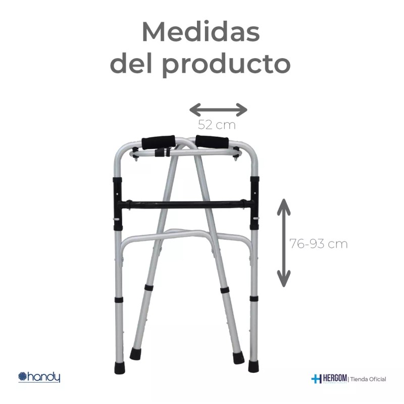 Handy Andadera Para Adulto Ortopedica Ajustable An03g Handy