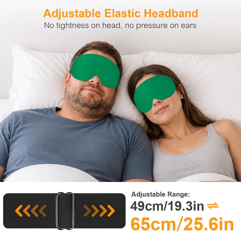 Gritin Mascherina per Dormire 3D sul Fianco, Upgrated Maschera per