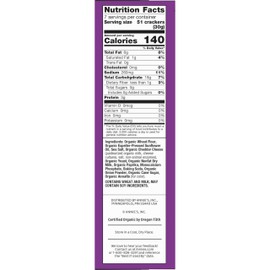 Annie's Organic Cheddar Bunnies Baked Snack Crackers, Original, 7.5 oz