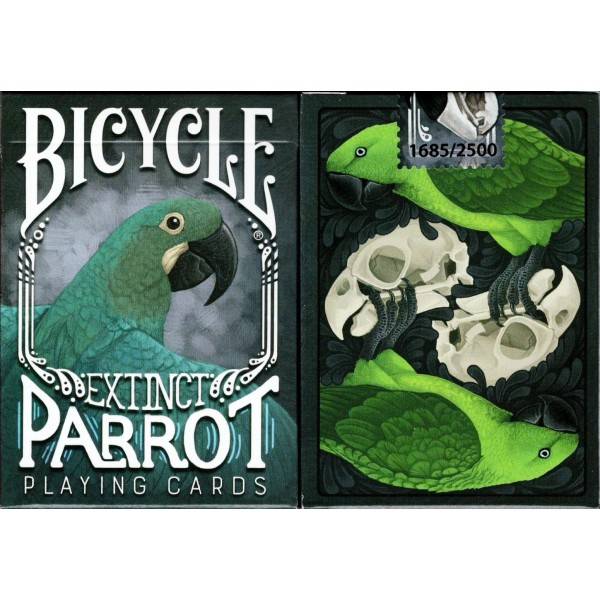 PCD Parrot Extinct Bicycle Playing Cards Poker Size Deck USPCC