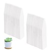 Pack of 200 Small Plastic Plant Stakes, White, 5 x