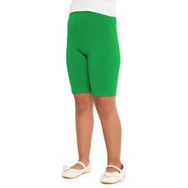 Merry Style MS10-227 Girls' Cotton Short Leggings, Green