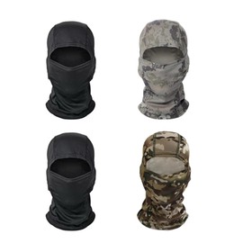 FLYDAYS 4 Pack Pasamontañas Hombre para El Sol, Pasamontañas para Moto, Balaclava Moto, Protección UV, Prueba de Viento y Transpirable Deportivas Senderismo, Ciclismo, Tactico