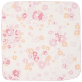 Prairie Dog Senshu Sarasara Gauze Handkerchief, Small Flowers of Kasane, 9.1 x 9.1 inches (23 x 23