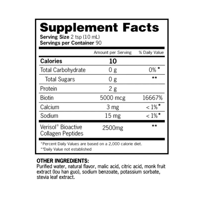 Zena Liquid Collagen + Biotin, 30 fl oz