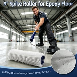 Nichiyo 9" Spiked Roller for Self-Leveling Concrete & Epoxy