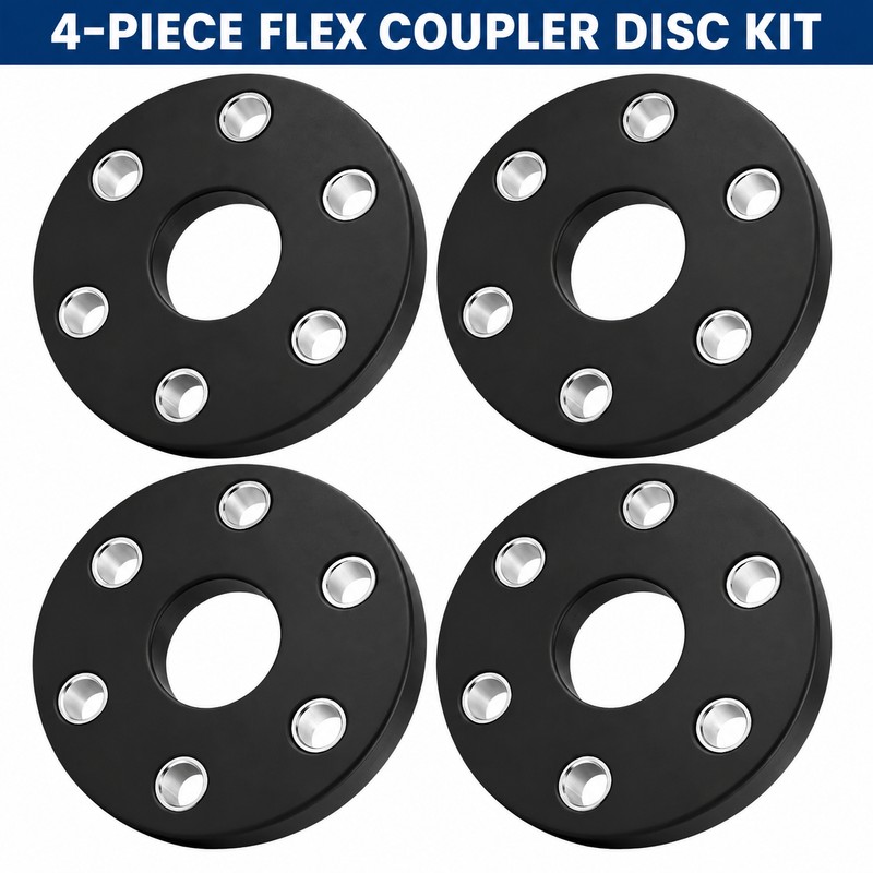 4-Pack Rotary Cutter Flex Coupler Rubber Disc Kit, Replaces 00762215