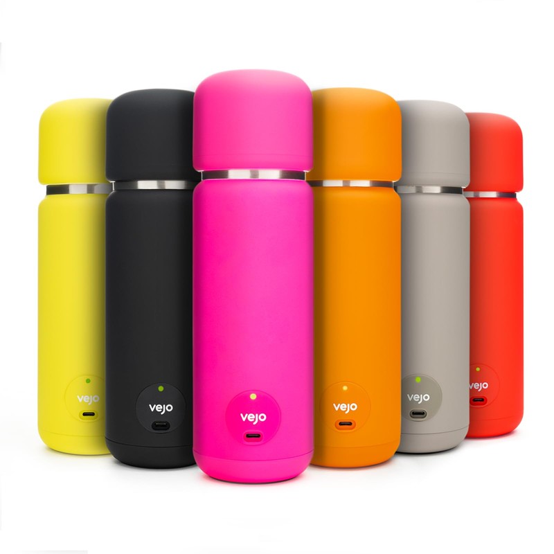 VEJO 12oz Electric Protein Shaker Bottle – USB Rechargeable Powder