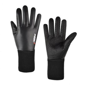 기모 등산 작업 장갑 방수 캠핑 방한 가죽방한장갑 라이딩 오토바이 Fleece Lined Hiking Work Gloves Waterproof Camping Warm Leather Gloves Riding Motorcycle