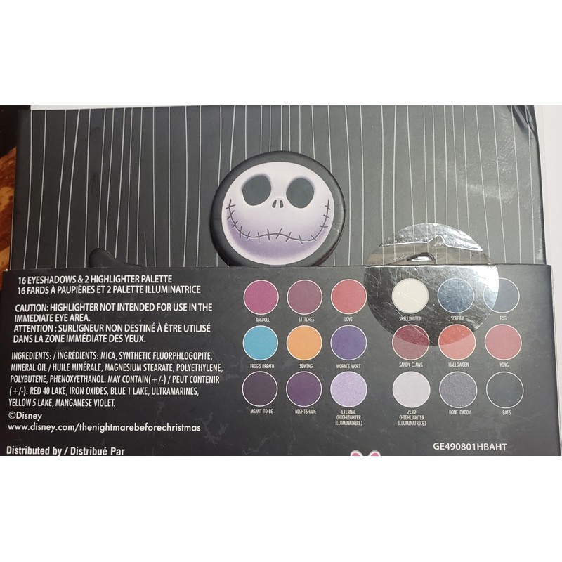 The Nightmare Before Christmas Jack & Sally Eyeshadow