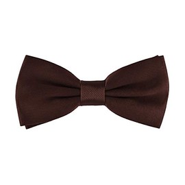Ladeheid Bow Tie for Children Boys with Adjustable Band for Suit Festive Children's Bow Tie Fashion for Boys MJ (10 cm x 5 cm) (10 cm x 5 cm), brown