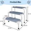 Makerfire Dog Stairs for Small Dogs (3-Step), Dog Steps for