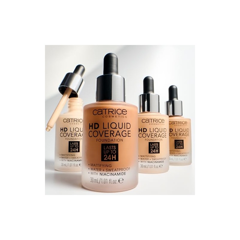 Catrice Base Maquillaje Líquida Alta Cobertura Impecable Vegana Libre Crueldad