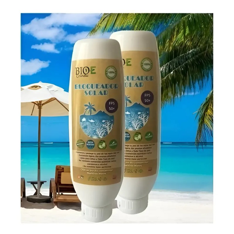 Bloqueador Solar 100%orgánico Protector Biodegradable Spf50