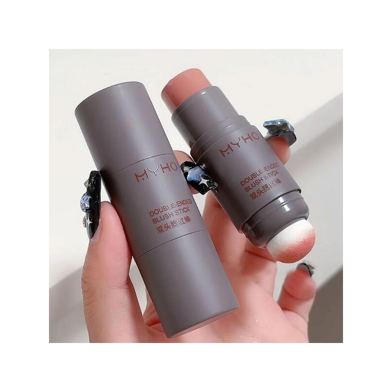 양면 확장 블러시 스틱 내추럴 컬러 지속되는 루즈 메이크업 매트