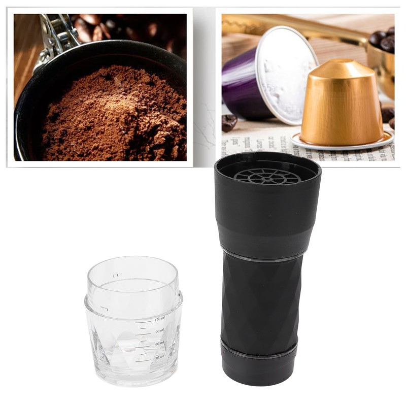 Maual Hand Coffee Maker Portable Travel Coffee Machine Compatible Ground