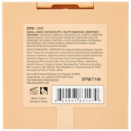 NYX PROFESSIONAL MAKEUP Paleta de sombras, ocultar, corregir – Luz