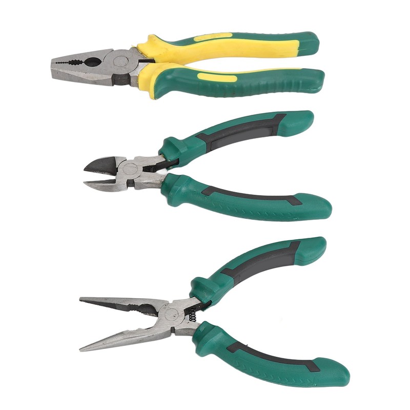 3PCS Plier Set 6 Inch Diagonal Cutting Needle Nose 8