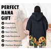 Nana Gifts Wearable Fleece Blanket Hoodie, Super Soft Warm Cozy