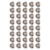 40pcs M10x1.25mm Hxagonal Flange Nuts Stainless Steel Rust Resistant Fine
