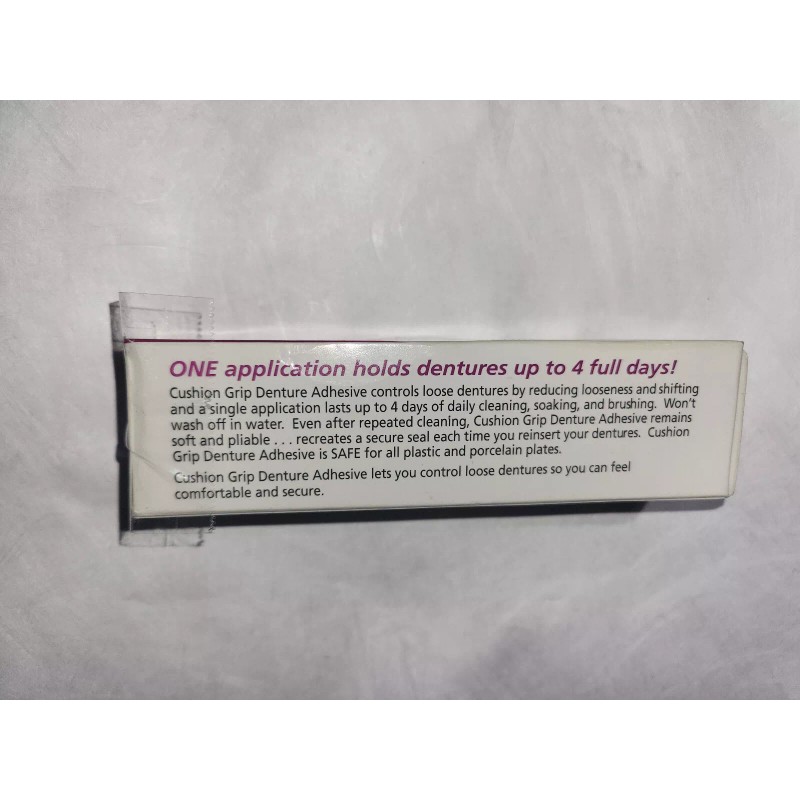 Cushion Grip New Cushion Grip Thermoplastic Denture Adhesive, 1oz (Pack