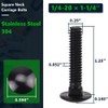 20 Sets 1/4-20 x 1-1/4" Carriage Bolts and Nuts &