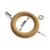 35mm x 54mm Beech Curtain Rings Effect Drapery Pole Rod