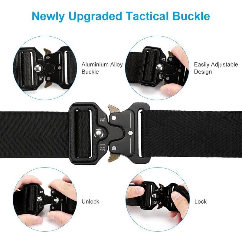 Anprecial 2 Pack Metal Side Release Buckle 1.5 Inch Adjustable
