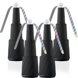 UHOUSEST Food Fan for Table 4Pcs,Portable Battery Powered Food Fans with 2 Gear Speeds Holographic Blades,Indoor Outdoor Retractable Food Spinner for BBQ Picnic,Patio,Parties,Outdoor (Black)