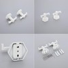 GERZWY White Bathroom Hooks, Double Towel Robe/Coat Clothes Hook Stainless