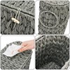 Pumtus Toilet Paper Storage Basket, Handwoven Toilet Paper Holder with