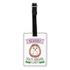 Gift Base Beware Crazy Hedgehog Lady Visual Luggage Tag with