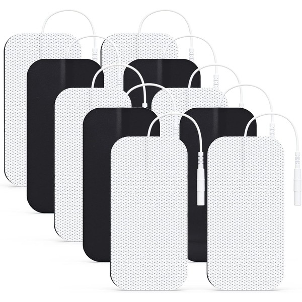 AUVON TENS Unit Pads 2"X4" 10 Pcs, 3rd Gen Latex-Free