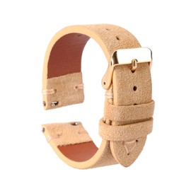 WOUKUP Quick Release Suede Leather Watch Bands Vintage Watchband for Men Watch Strap 18mm 19mm 20mm 21mm 22mm 24mm