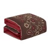 ESCA 7-Piece Brown and Burgundy Paisley Comforter Set Queen Size