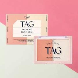 Tag 태그 무드 블러쉬 빔 1호 베어 코랄 / 생기연출 화사함 볼륨 메이크업 Tag Mood Blush Beam No. 1 Bear Coral / Vitality-Enhancing Radiance Volume Makeup [Mood Blush Beam No. 1 Bear Coral]