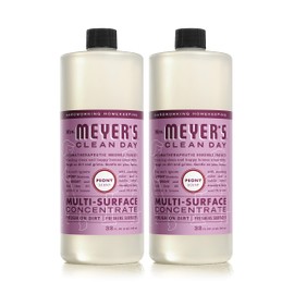 MRS. MEYER'S CLEAN DAY Multi-Surface Cleaner Concentrate, Use to Clean Floors, Tile, Counters, Peony, 32 fl. oz - Pack of 2