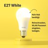Klyqa E27 White WLAN Lampe I Smarte LED Glühbirne Kalt-